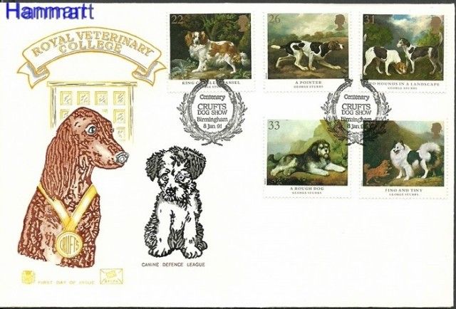 Znaczek Wielka Brytania 1991 Mi 1305-1309 FDC