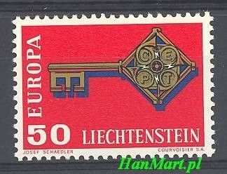 Znaczek Liechtenstein 1968 Mi 495 Czyste **
