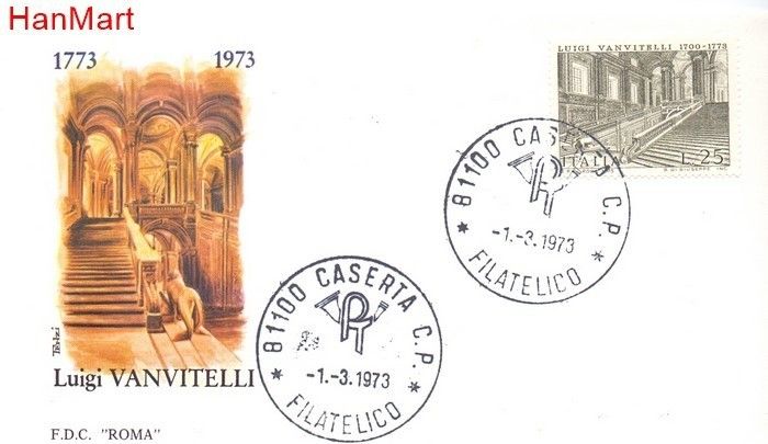 Znaczek Włochy 1973 Mi 1390 FDC