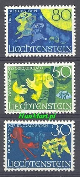 Znaczek Liechtenstein 1968 Mi 497-499 Czyste **