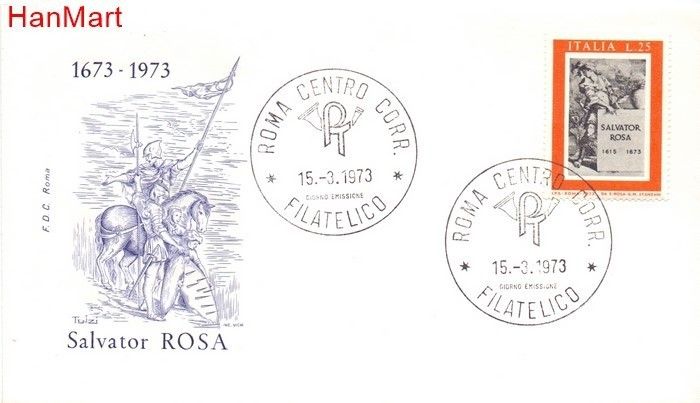Znaczek Włochy 1973 Mi 1393 FDC