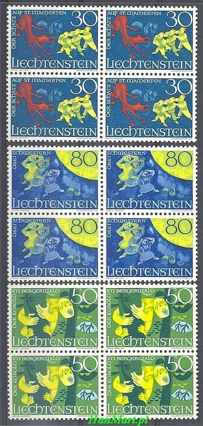 Liechtenstein 1968 Mi 497-499 Czyste **
