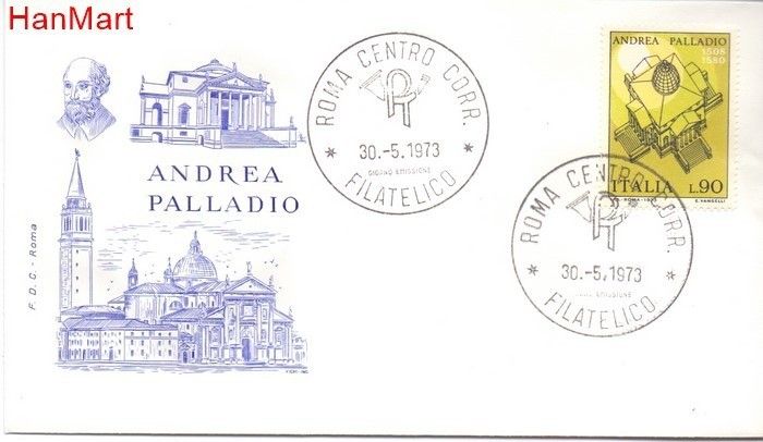 Znaczek Włochy 1973 Mi 1407 FDC