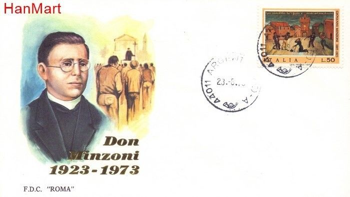 Znaczek Włochy 1973 FDC