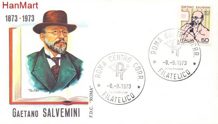 Znaczek Włochy 1973 FDC