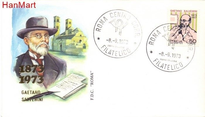 Znaczek Włochy 1973 FDC
