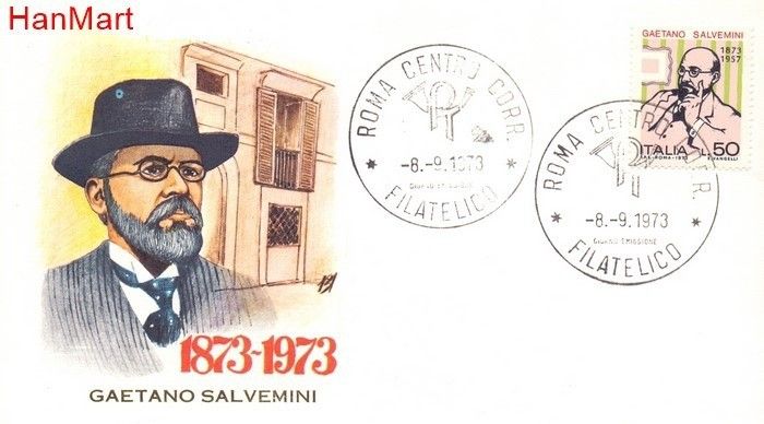Znaczek Włochy 1973 FDC