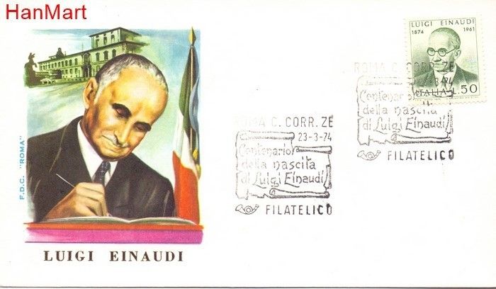 Znaczek Włochy 1974 Mi 1437 FDC