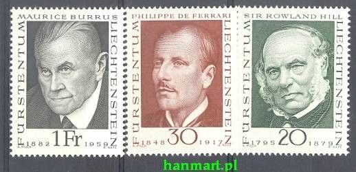 Znaczek Liechtenstein 1968 Mi 503-505 Czyste **