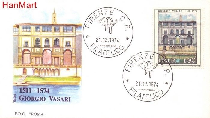 Znaczek Włochy 1974 Mi 1476 FDC