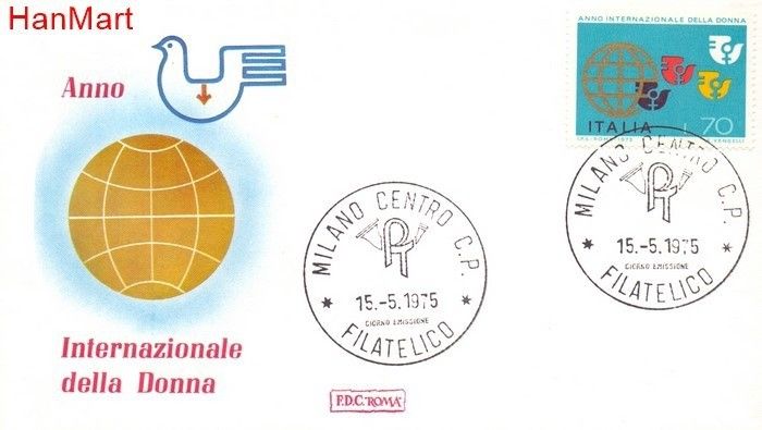 Znaczek Włochy 1975 Mi 1491 FDC