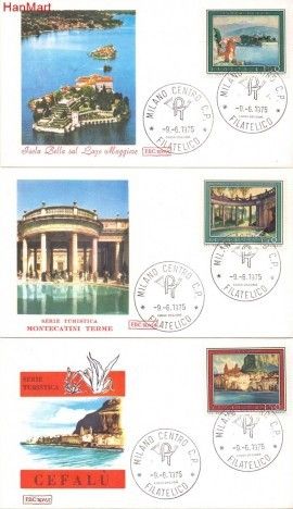 Znaczek Włochy 1975 Mi 1493-1495 FDC