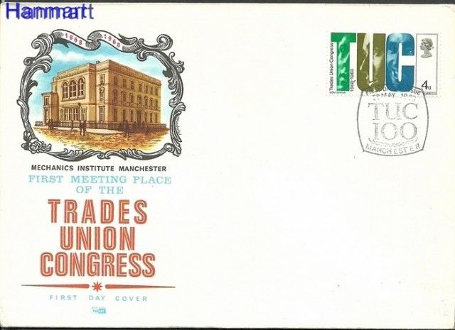 Znaczek Wielka Brytania 1968 FDC