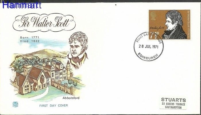 Znaczek Wielka Brytania 1971 FDC