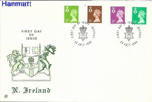 Znaczek Irlandia Północna 1996 Mi 67-70 FDC