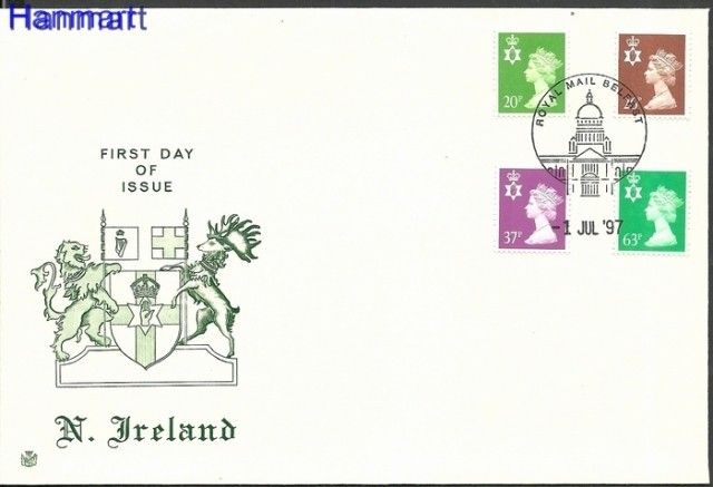 Znaczek Irlandia Północna 1996 Mi 71-74 FDC