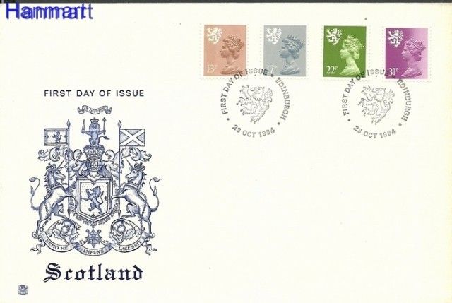 Znaczek Wielka Brytania 1984 Mi 43-46 FDC