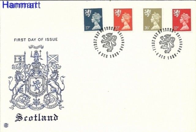 Znaczek Wielka Brytania 1990 Mi 57-60 FDC