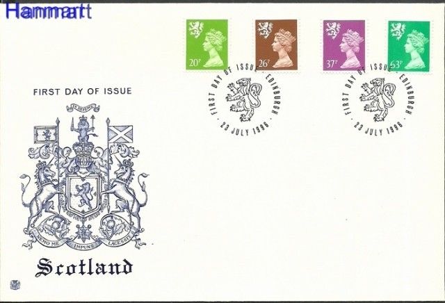 Znaczek Wielka Brytania 1996 Mi 69-72 FDC