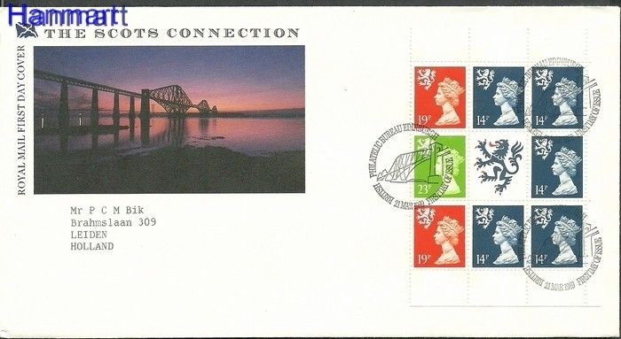 Znaczek Wielka Brytania 1989 FDC