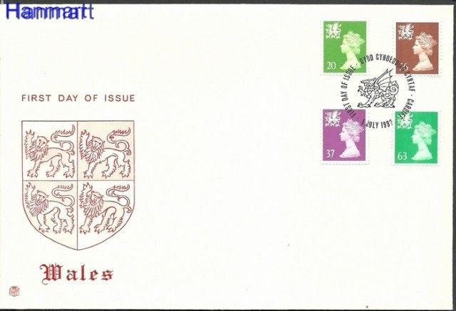 Znaczek Wielka Brytania 1997 Mi 72-75 FDC