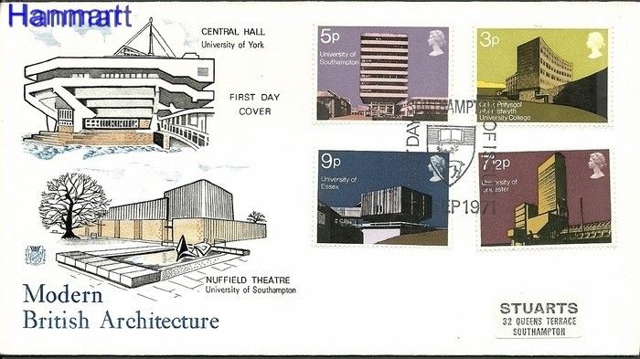 Znaczek Wielka Brytania 1971 FDC
