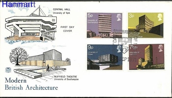 Znaczek Wielka Brytania 1971 FDC