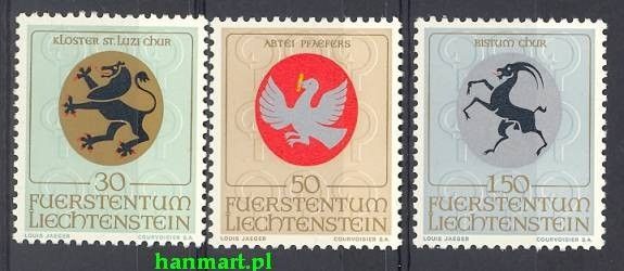 Znaczek Liechtenstein 1969 Mi 514-516 Czyste **