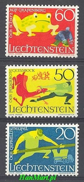 Znaczek Liechtenstein 1969 Mi 518-520 Czyste **