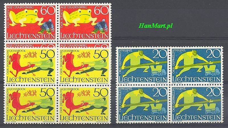 Znaczek Liechtenstein 1969 Mi 518-520 Czyste **