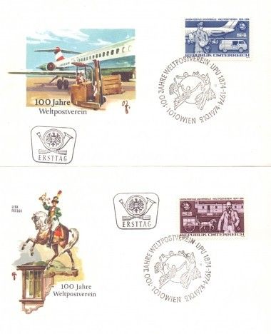Znaczek Austria 1974 Mi 1466-1467 FDC