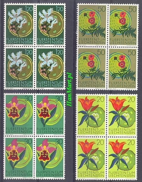 Liechtenstein 1970 Mi 521-524 Czyste **