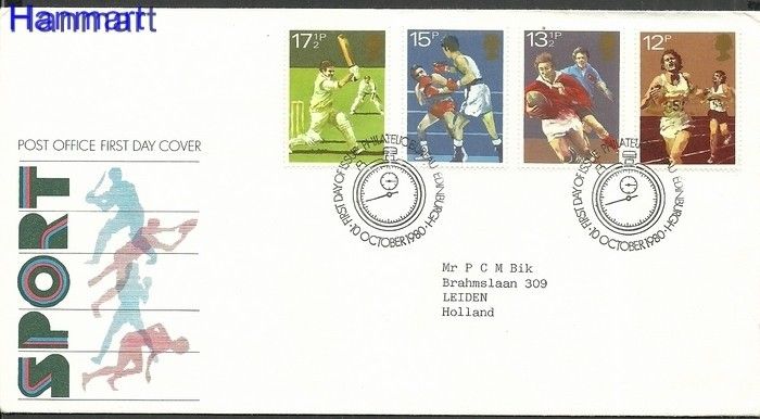 Znaczek Wielka Brytania 1980 FDC