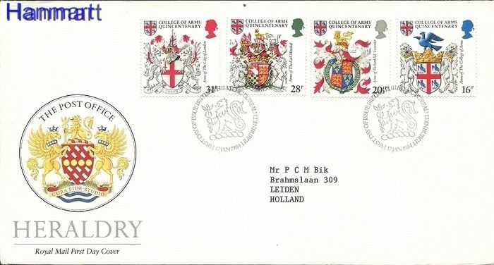 Znaczek Wielka Brytania 1984 Mi 975-978 FDC