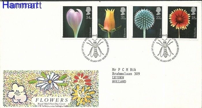 Znaczek Wielka Brytania 1987 Mi 1097-1100 FDC