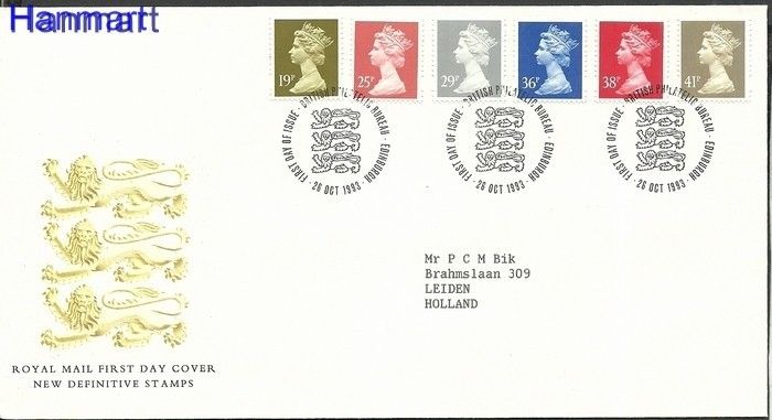Znaczek Wielka Brytania 1993 FDC