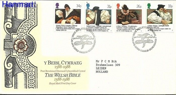 Znaczek Wielka Brytania 1988 Mi 1139-1142 FDC