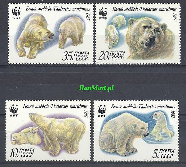 Znaczek ZSRR 1987 Mi 5694-5697 Czyste **