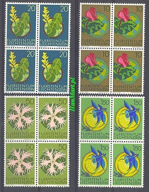 Liechtenstein 1971 Mi 539-542 Czyste **