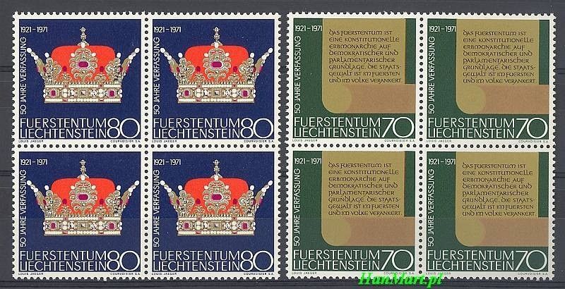 Znaczek Liechtenstein 1971 Mi 546-547 Czyste **