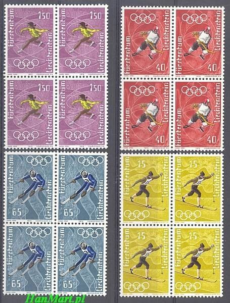 Znaczek Liechtenstein 1971 Mi 551-554 Czyste **