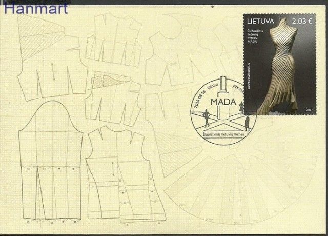 Znaczek Litwa 2015 Mi 1197 FDC