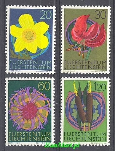 Liechtenstein 1972 Mi 560-563 Czyste **