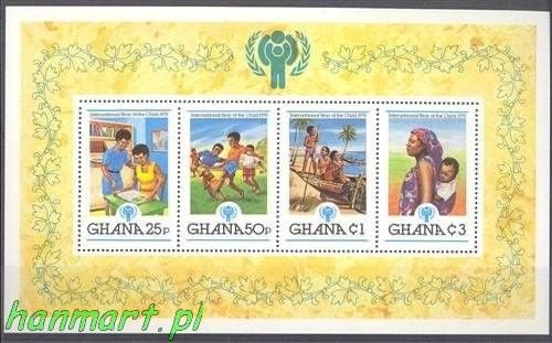 Znaczek Ghana 1980 Mi bl 81 Czyste **
