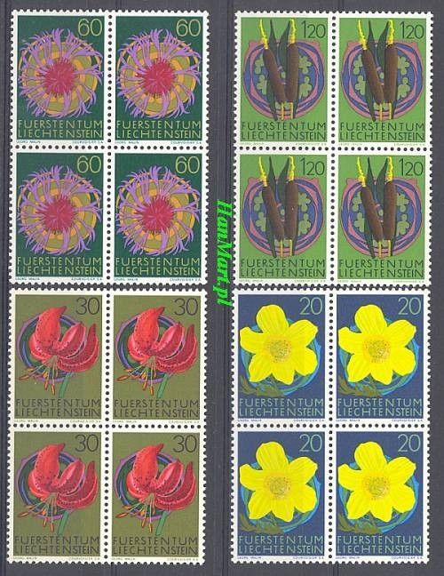 Znaczek Liechtenstein 1972 Mi 560-563 Czyste **