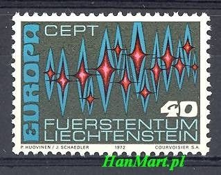 Znaczek Liechtenstein 1972 Mi 564 Czyste **