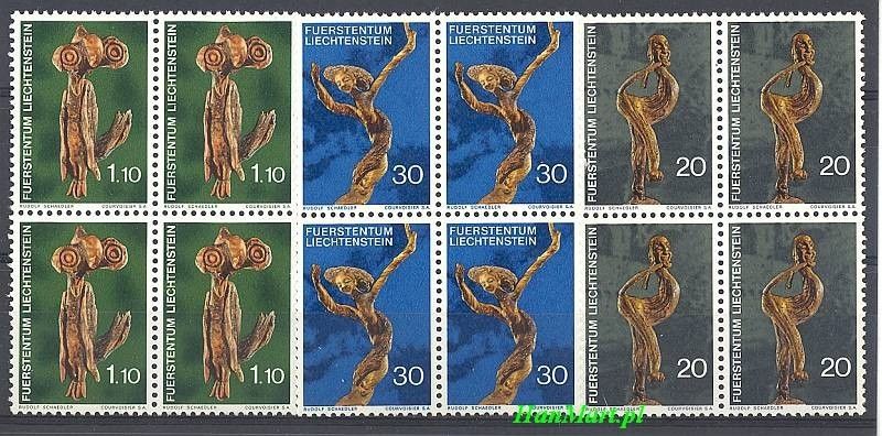 Znaczek Liechtenstein 1972 Mi 567-569 Czyste **
