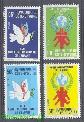 Znaczek Wybrzeże Kości Słoniowej 1979 Mi 587-590 Czyste **
