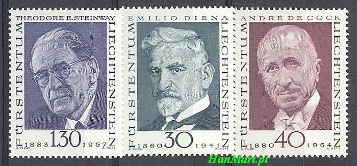 Liechtenstein 1972 Mi 570-572 Czyste **