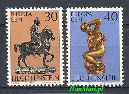 Znaczek Liechtenstein 1974 Mi 600-601 Czyste **
